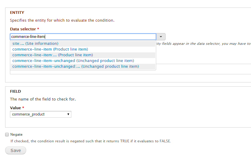 Check if Entity has commerce product