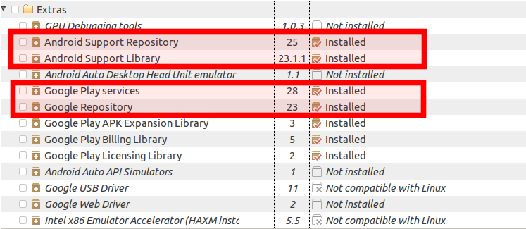 Android SDK Components